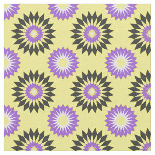 Non-Binary Pride seamless yellow floral pattern Fabric