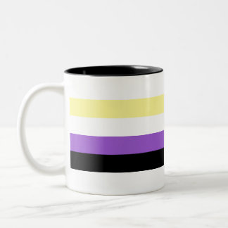 Non Binary Pride Two-Tone Coffee Mug