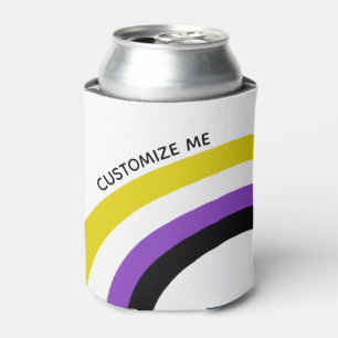 Non-Binary Rainbow Non Binary Flag Custom Can Cooler