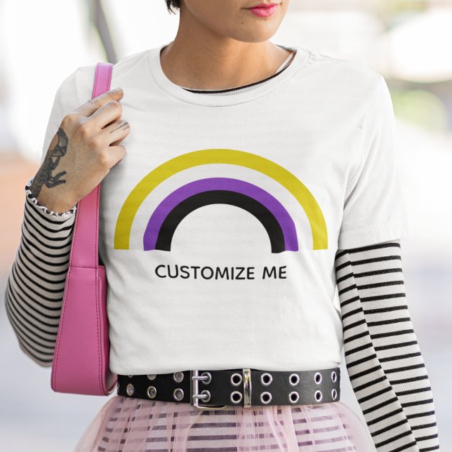 Non Binary Rainbow Non-Binary Pride Flag T-Shirt (Creator Uploaded)