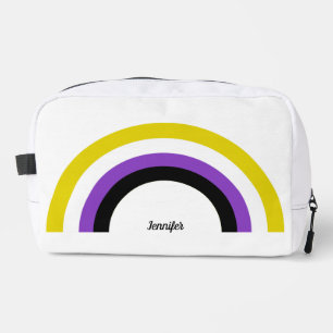 Non-Binary Rainbow Nonbinary Personalised Dopp Kit