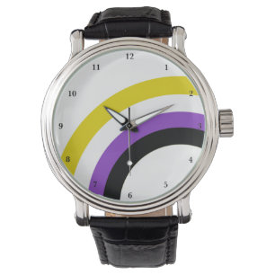 Non Binary Rainbow Pride Personalised Watch