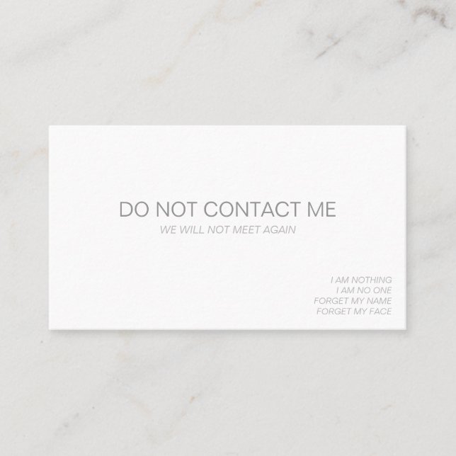 Non-Business Cards (Front)
