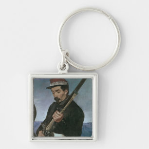 Non Commissoned Officer holding his Rifle Key Ring