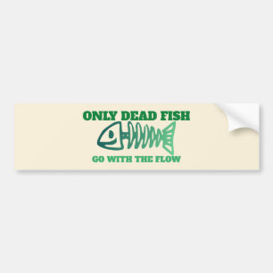 Non Conformist - Not Going With The Flow Bumper Sticker