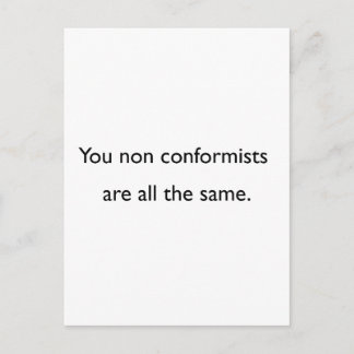Non Conformists Postcard