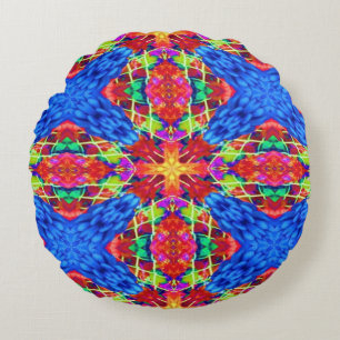 Non-Denominational Happy Holidays Round Cushion