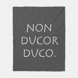 Non ducor duco fleece blanket