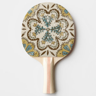 Non-Embellished Batik Square II Ping Pong Paddle