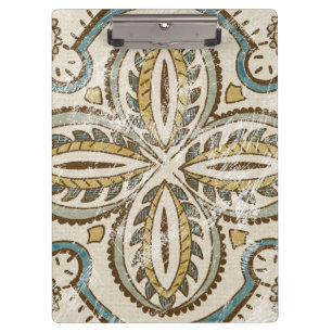 Non-Embellished Batik Square III Clipboard