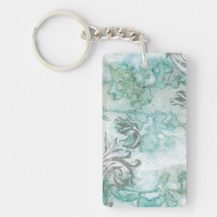 Non-Embellished Flower Spray III Key Ring
