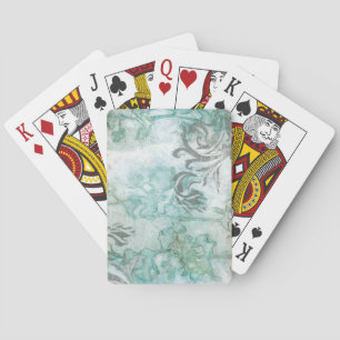 Non-Embellished Flower Spray III Playing Cards