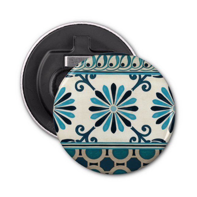 Non-Embellished Indigo Frieze II Bottle Opener (Front)