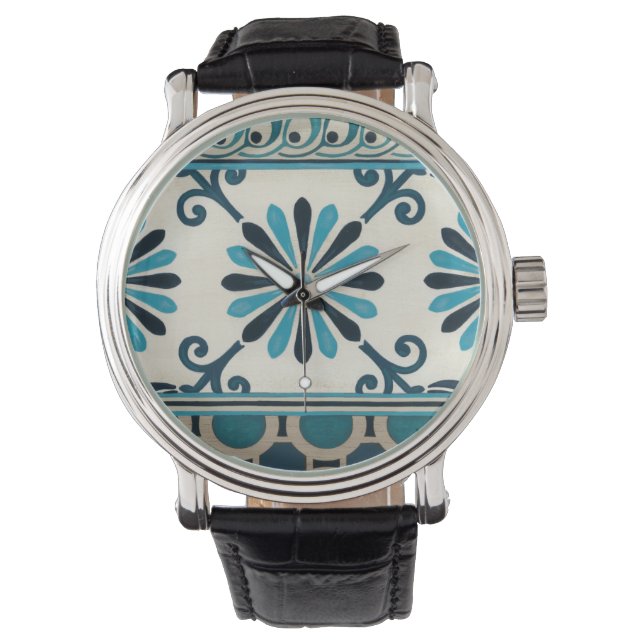 Non-Embellished Indigo Frieze II Watch (Front)