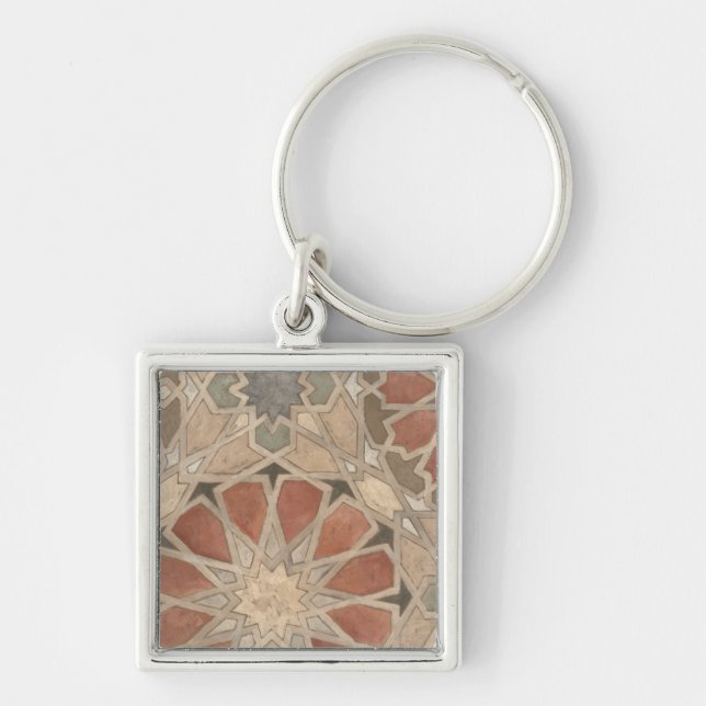 Non-Embellished Marrakesh Design I Key Ring (Front)