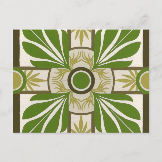 Non-Embellished Palm Motif I Postcard (Front)