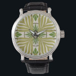 Non-Embellished Palm Motif II Watch<br><div class="desc">Home Décor</div>