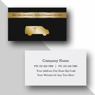 Non Emergency Medical Transport Business Cards