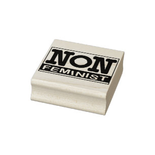 Non-feminist logo stamp