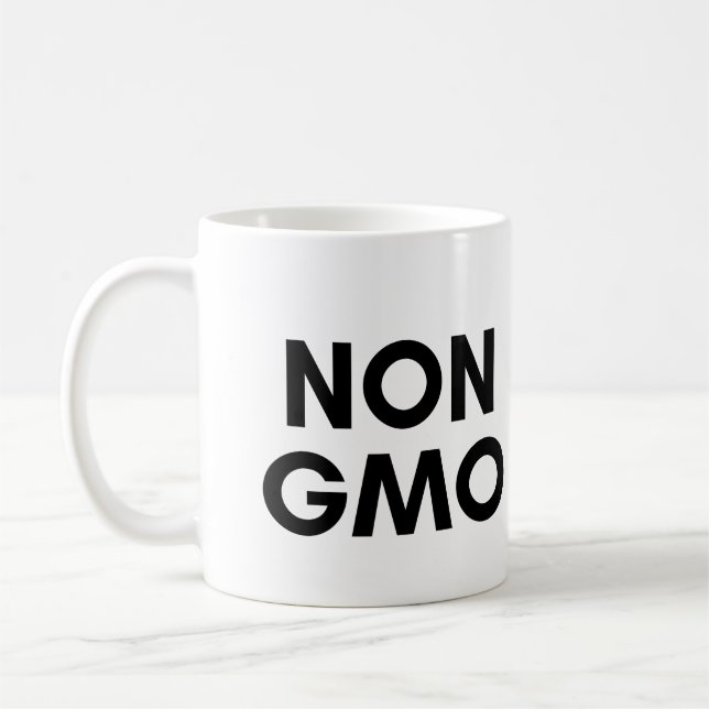 non gmo coffee mug (Left)