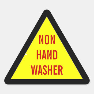 Non-Hand-Washer Warning Stickers