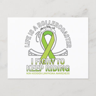 Non hodgkin lymphoma cancer awareness postcard