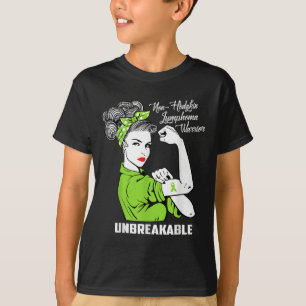 Non-hodgkin Lymphoma Warrior Unbreakable Awareness T-Shirt