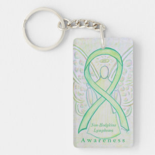 Non-Hodgkins Lymphoma Awareness Ribbon Keychain