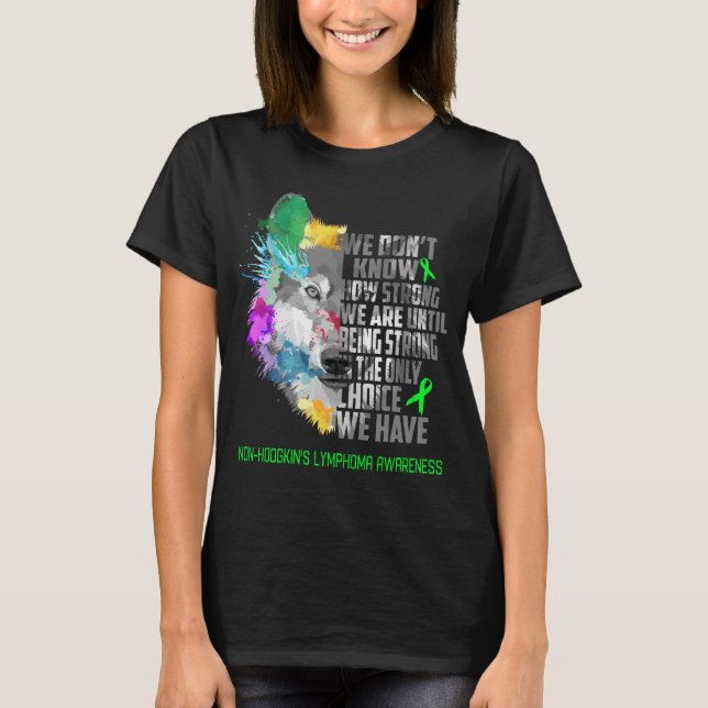 Non-Hodgkin's Lymphoma Awareness Ribbon Support Gi T-Shirt (Front)