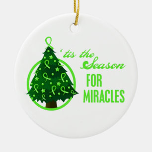 Non-Hodgkins Lymphoma Christmas Miracles Ceramic Tree Decoration