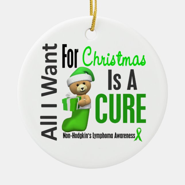 Non-Hodgkin's Lymphoma Christmas Ornaments (Front)
