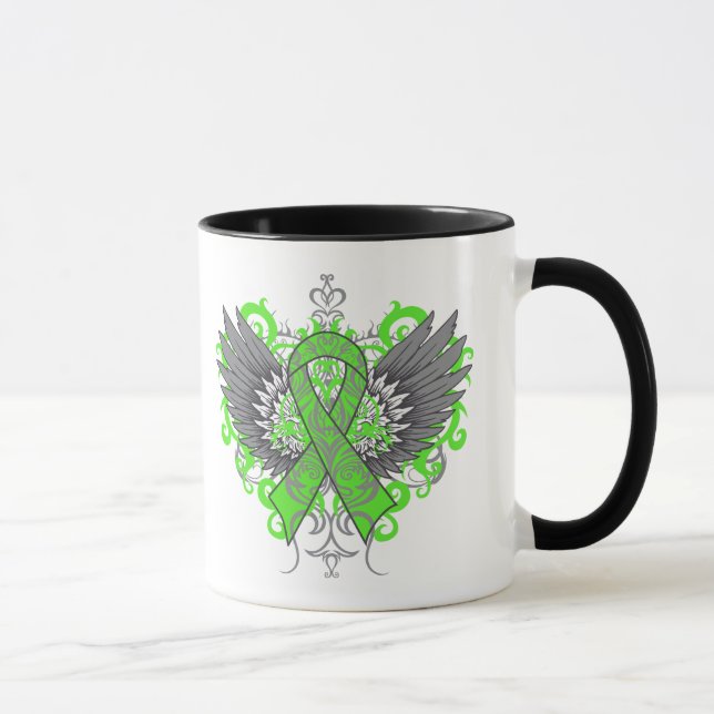Non-Hodgkins Lymphoma Cool Wings Mug (Right)
