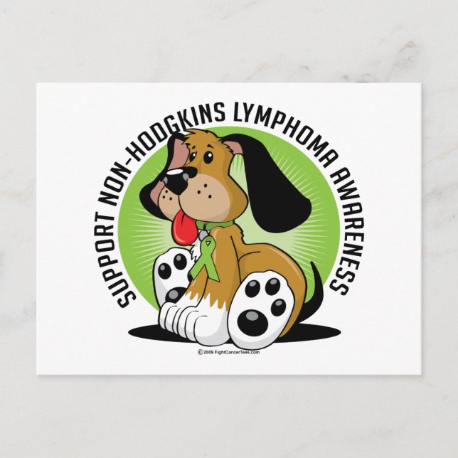 Non-Hodgkins Lymphoma Dog Postcard (Front)