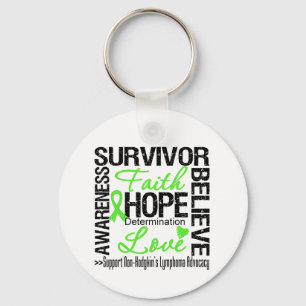 Non Hodgkins Lymphoma Survivors Motto Key Ring