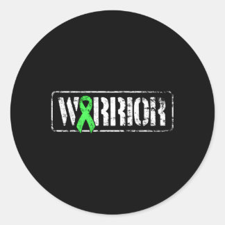 Non-Hodgkins Lymphoma Warrior Military-Style Aware Classic Round Sticker