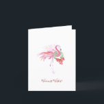 Non Photo Florida Beach Christmas Cards<br><div class="desc">This non-photo Florida beach Christmas card features a watercolor pink flamingo with wreath and bow in shades of tropical pinkmas colours on a crisp white background. The words "warmest wishes" are set in a modern brush script typography. The inside is blank for your custom greeting. Personalise the words to read...</div>
