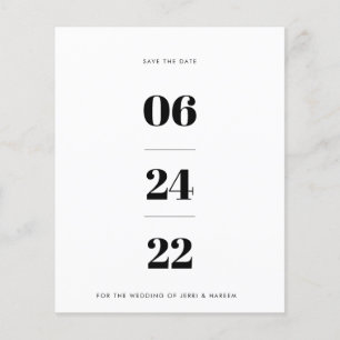 Non-Photo Save the Date 