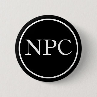 Non-Player Character 6 Cm Round Badge