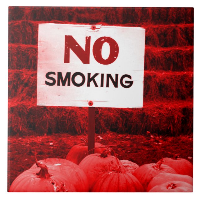 Non-Smoking Pumpkins - Red Tile (Front)