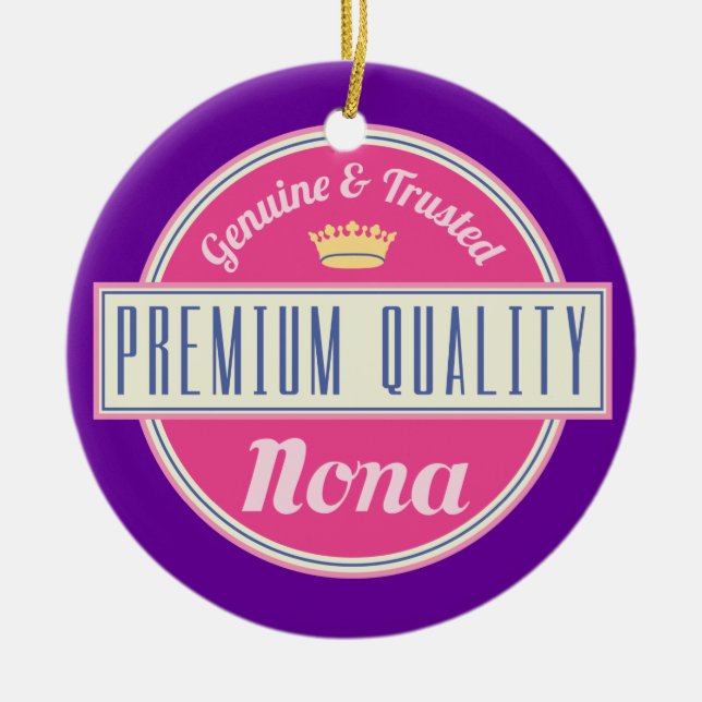 Nona (Funny) Gift Ceramic Tree Decoration (Front)