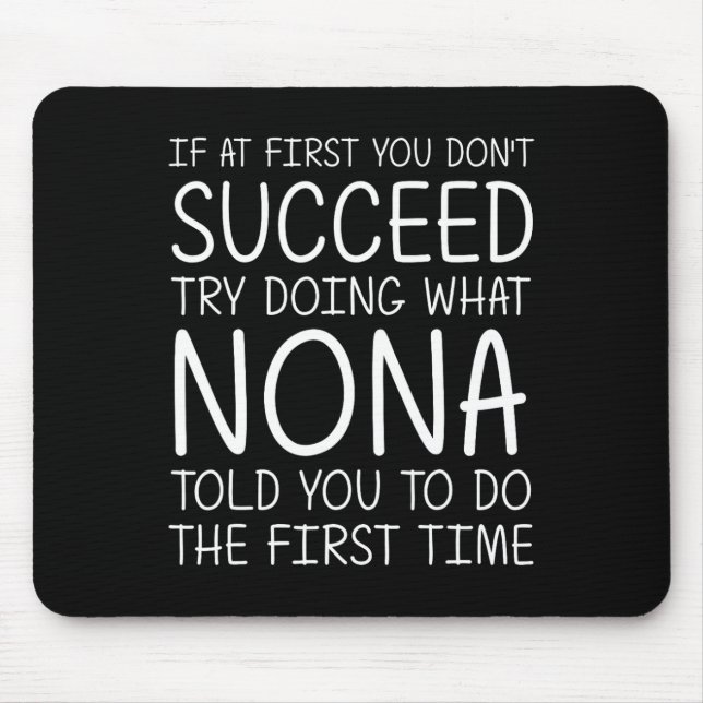 Nona Gift Name Personalised Birthday Funny Christm Mouse Pad (Front)