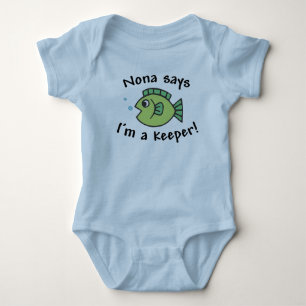Nona Says I'm a Keeper! Baby Bodysuit