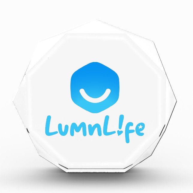 Nonagon Paper Weight Photo Block (Front)