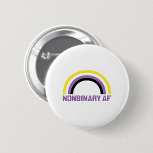 Nonbinary AF 6 Cm Round Badge
