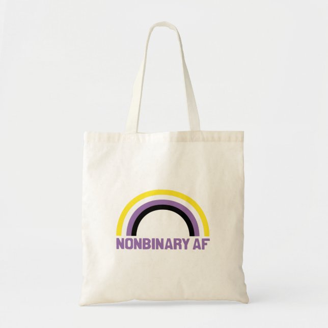 Nonbinary AF Tote Bag (Front)