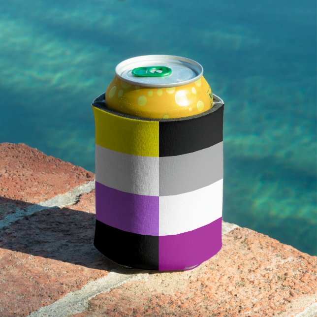 Nonbinary Asexual Dual Pride Flag Can Cooler (In Situ Pool)