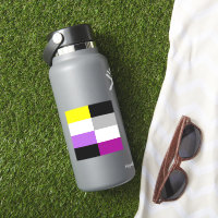 Nonbinary Asexual Dual Pride Flag Laptop