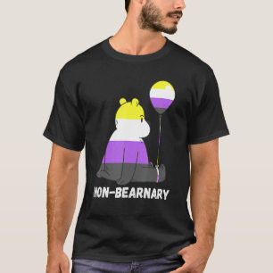 Nonbinary Bear Ballon Lgbtq Nonbinary Flag Nonbina T-Shirt