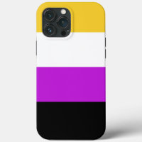 Nonbinary colours Flag Case-Mate iPhone Case