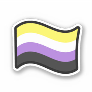 Nonbinary Cute Flag Sticker